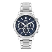 Slazeger Gents Stainless Steel Watch SL.09.2011.2.04 Blue