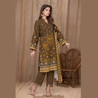 Ideas Khaddar Unstitched Printed Suit K-22101B 3Pcs