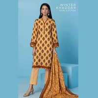 Ideas Khaddar Unstitched Printed Suit K-22098A 3Pcs