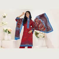 Ideas Linen Unstitched Printed Suit LT-22037A 3PC - image 4