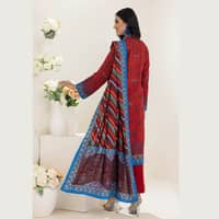Ideas Linen Unstitched Printed Suit LT-22037A 3PC - image 2