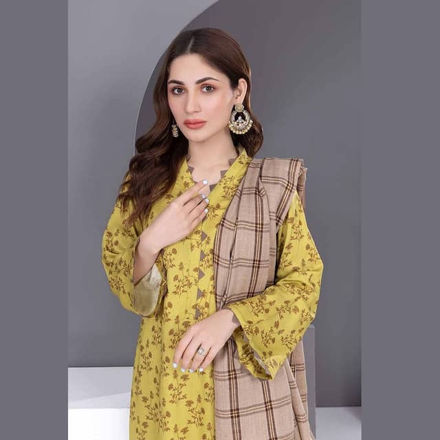 Ideas Cotail Unstitched Printed Suit With Shawl AP-22046 3PC