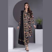 Ideas Cotail Unstitched Printed Suit With Shawl AP-22036 3PC - image 5