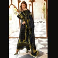 Ideas Velvet Dupatta Unstitched Khaddar Suit BVL-22002 3PC