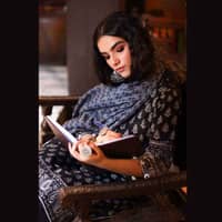 Ideas Unstitched Linen Dupatta Khaddar Suit PVS-12004A 3PC - image 4