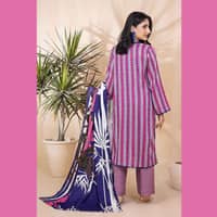 Ideas Linen Unstitched Digital Printed Suit LT-22042 3PC - image 6