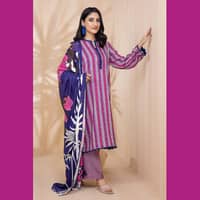 Ideas Linen Unstitched Digital Printed Suit LT-22042 3PC - image 4