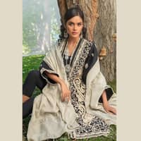 Ideas Unstitched Woven Pashmina Shawl Suit AP-12035 3PC - image 6