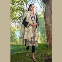 Ideas Unstitched Woven Pashmina Shawl Suit AP-12035 3PC - image 5