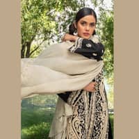 Ideas Unstitched Woven Pashmina Shawl Suit AP-12035 3PC - image 4