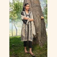 Ideas Unstitched Woven Pashmina Shawl Suit AP-12035 3PC - image 3