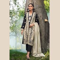 Ideas Unstitched Woven Pashmina Shawl Suit AP-12035 3PC - image 2