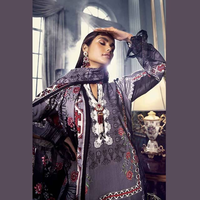 Ideas Unstitched Printed Pashmina Shawl Suit AP-12067 3PC