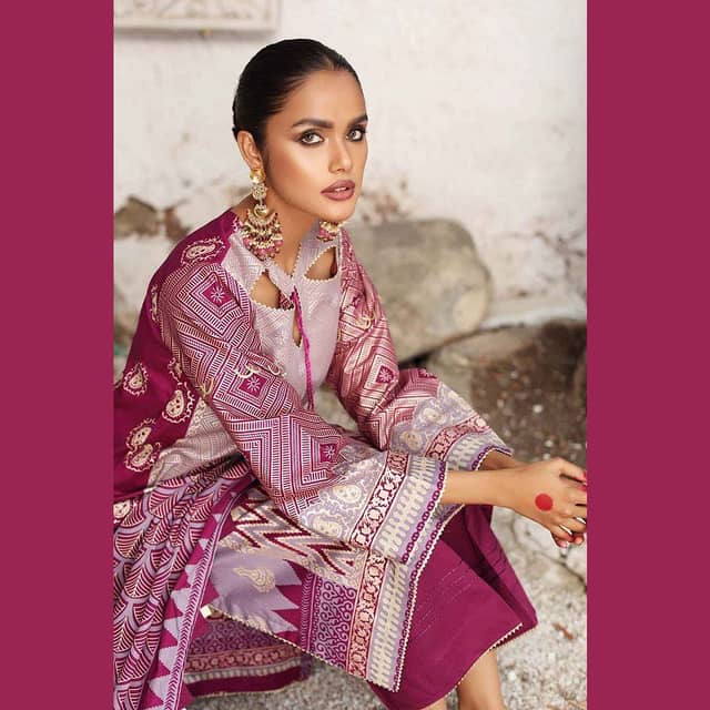 Ideas Unstitched Winter Cotton Suit WS-12002B 3PC