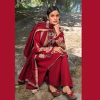 Ideas Unstitched Woven Pashmina Shawl Suit AP-12029 3PC - image 5