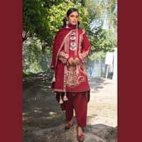 Ideas Unstitched Woven Pashmina Shawl Suit AP-12029 3PC - image 4