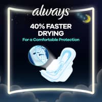 Always Thicks Night Sanitary Pads Single Extra Long 7 Pads - image 5