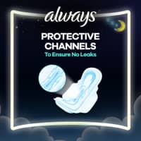 Always Thicks Night Sanitary Pads Single Extra Long 7 Pads - image 6