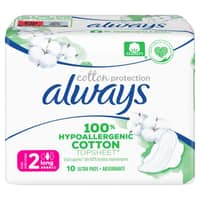 Always Cotton Protection Ultra Hypoallergenic Long 10 Pads - image 7
