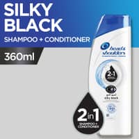 Head & Shoulders 2 in 1 Silky Black Shampoo+Conditioner 360ml