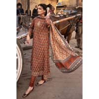 Ideas Lawn Unstitched Foil Printed Suit CL-32446A 3PC - image 4