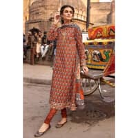 Ideas Lawn Unstitched Foil Printed Suit CL-32446A 3PC - image 2