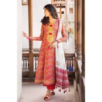 Ideas Lawn Unstitched Foil Printed Suit CL-32243A 3PC - image 3