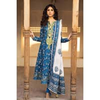 Ideas Lawn Unstitched Foil Printed Suit CL-32243B 3PC - image 2