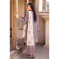 Ideas Lawn Unstitched Foil Printed Suit CL-32240B 3PC - image 3