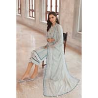 Ideas Embroidered Lawn Unstitched Printed Suit With Embroidered Chiffon Dupatta PM-22078 3PC - image 3