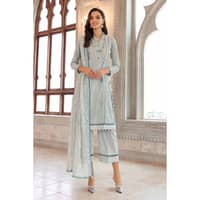 Ideas Embroidered Lawn Unstitched Printed Suit With Embroidered Chiffon Dupatta PM-22078 3PC - image 2