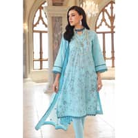 Ideas Embroidered Lawn Unstitched Printed Suit With Embroidered Chiffon Dupatta PM-22079 3PC - image 5
