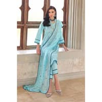 Ideas Embroidered Lawn Unstitched Printed Suit With Embroidered Chiffon Dupatta PM-22079 3PC - image 4