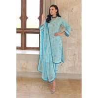 Ideas Embroidered Lawn Unstitched Printed Suit With Embroidered Chiffon Dupatta PM-22079 3PC - image 3