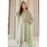Ideas Premium Embroidered Chiffon Dupatta Unstitched Suit PM-22074 3PC