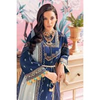 Ideas Luxury Embroidered Lawn Suit With Khaddi Net Dupatta PM-22007 3PC - image 4
