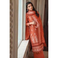 Ideas Embroidered Chiffon Dupatta Lawn Unstitched Suit PM-32025 3PC - image 5