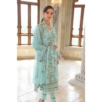 Sequins Embroidered Lawn Unstitched Suit With Sequins Embroidered Chiffon Dupatta PM-32036 3PC - image 5