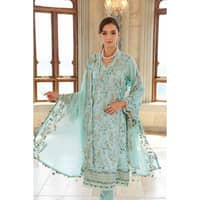 Sequins Embroidered Lawn Unstitched Suit With Sequins Embroidered Chiffon Dupatta PM-32036 3PC - image 3