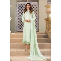 Embroidered Chiffon Dupatta Lawn Unstitched Suit PM-32040 3PC - image 5