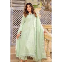 Embroidered Chiffon Dupatta Lawn Unstitched Suit PM-32040 3PC - image 3