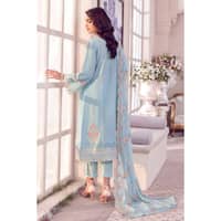 Embroidered Lawn Unstitched Suit With Embroidered Chiffon Dupatta PM-32004 3PC - image 4