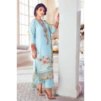 Embroidered Dobby Lawn Unstitched Suit With Embroidered Chiffon Dupatta PM-32007 3PC - image 3