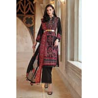 Embroidered Lawn Unstitched Suit With Embroidered Chiffon Dupatta PM-32063 3PC - image 3