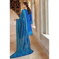 Sequins Embroidered Lawn Unstitched Suit With Sequins Embroidered Chiffon Dupatta PM-32028 3PC - image 3