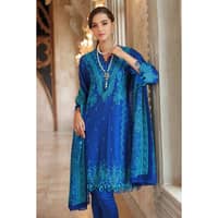 Sequins Embroidered Lawn Unstitched Suit With Sequins Embroidered Chiffon Dupatta PM-32028 3PC