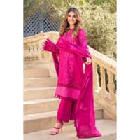 Embroidered Cotton Net Unstitched Suit With Embroidered Cotton Net Dupatta CN-32001 3PC - image 5
