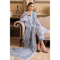 Embroidered Paper Cotton Unstitched Suit With Lace And Printed Paper Dupatta CN-32004 3PC - image 5