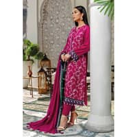 Embroidered Lawn Unstitched Suit With Yarn Dyed Dupatta MJ-32029 3PC - image 5