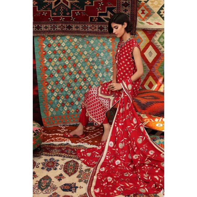 Ideas Unstitched Printed Linen Suit LT-12012B 3PC